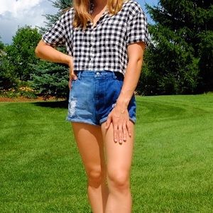 SOLD Urban Outfitters BDG Checkered Crop Top